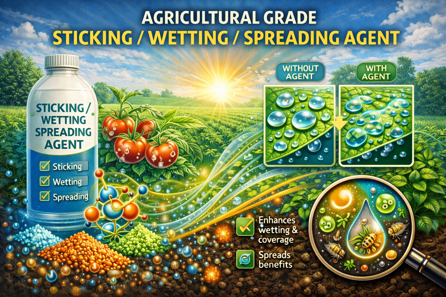 Sticking / Wetting / Spreading Agent